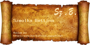 Szmolka Bettina névjegykártya